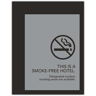 Best Western Contemporary - No Smoking Property Sign