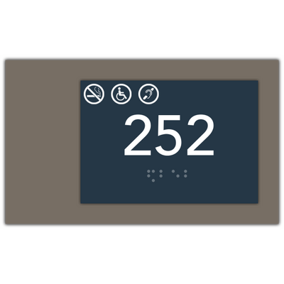 Room Number - No Smoking, Hearing Impaired, Handicap Accessible