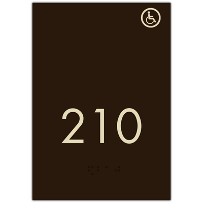Room Number W/ Handicap Symbol