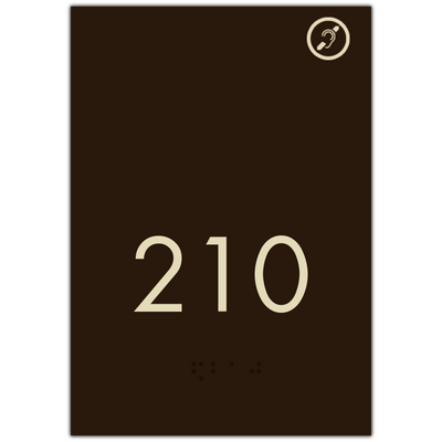 Comfort 2018 - Room Number W/ Hearing Imaired Symbol