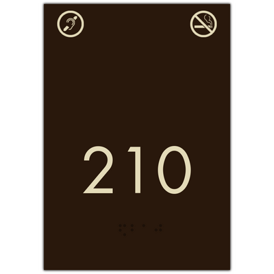 Room Number W Non Smoking & Hearing Impaired Symbol