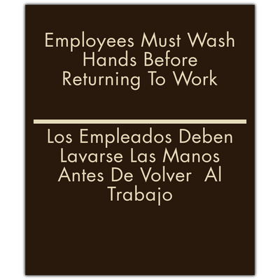 Employees Must Wash Hands
