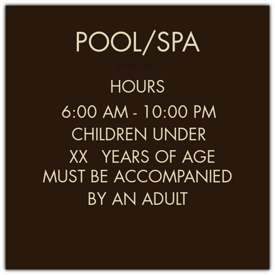 Comfort 2018 - Pool & Spa Hours