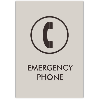 Element Emergency Telephone ID sign (Interior)
