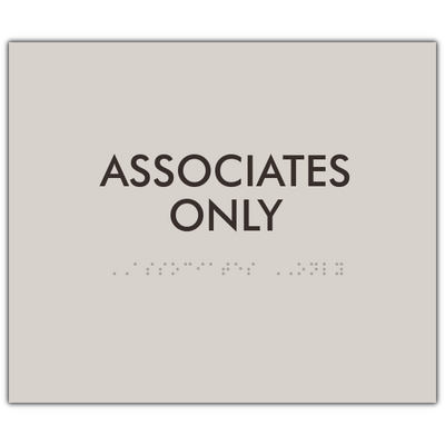 Element Associates Only Utility Room ID sign