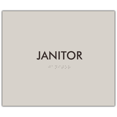 Element Janitor Utility Room ID sign