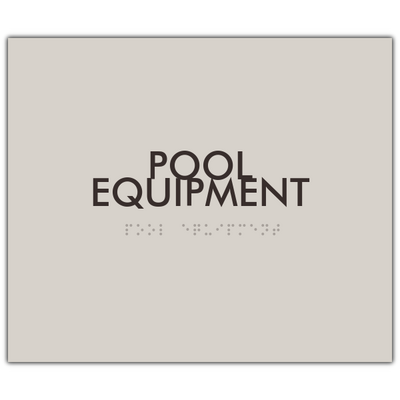 Element Pool Equipment Utility Room ID sign