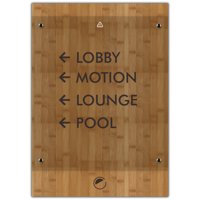 Element Floor Directional ID sign
