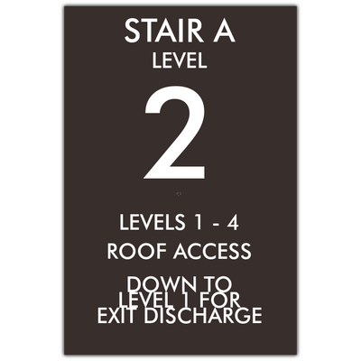 Element Stair Level ID Sign