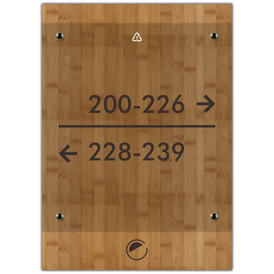 Element Room Directional ID Sign 2-line