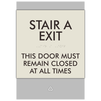 Element Stair ID Sign (closed at all times)