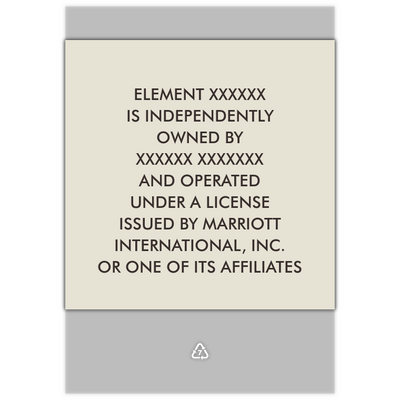 Element Owner Disclosure Sign