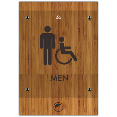 Element Men's Accessible Restroom ID Sign