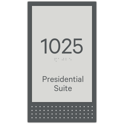 Sheraton Guestroom Suite ID sign