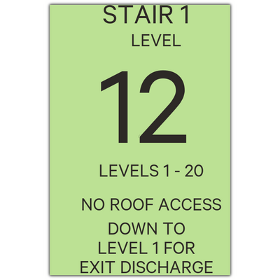 Sheraton 2016 - Sheraton Photo Luminescent Stairwell Level ID