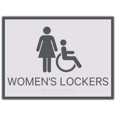 Sheraton Women's Locker Accessible Sign