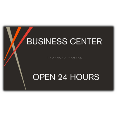 Common Room With Hours Sign